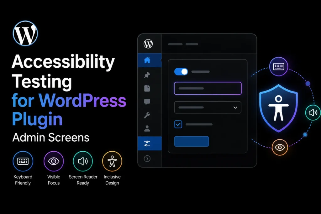 Accessibility Testing for WordPress Plugin Admin Screens