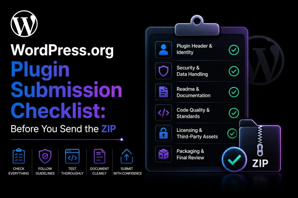 WordPress.org Plugin Submission Checklist: Before You Send the ZIP