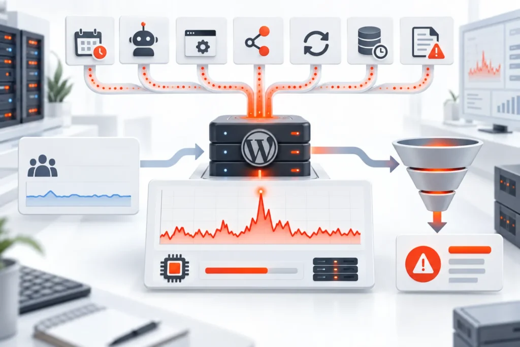 WordPress CPU Spikes With No Traffic: A Root-Cause Workflow