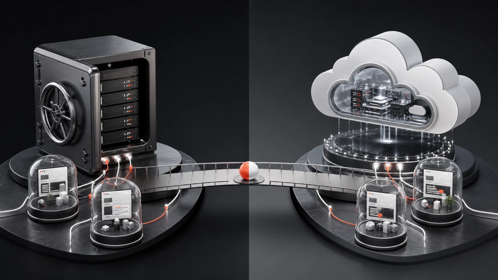 Balanced comparison of a private self-hosted server and a managed cloud WordPress demo platform